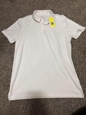 all in motion Men's White Performance Polo